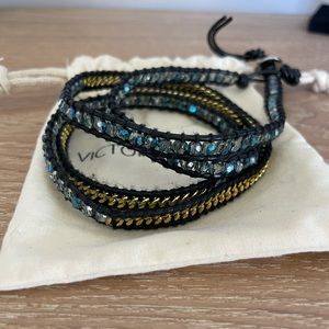 Victoria Emerson Wrap Bracelet with Zipper Detail